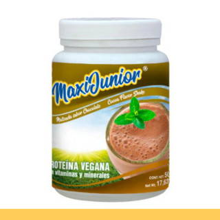 PVO. MAXIJUNIOR® PROTEINA VEGANA SABOR CHOCOLATE FCO.500g Clave:7327