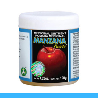 POMADA MANZANA FUERTE® AC. TORONJILES, ALCANFOR, OCOTE POM.120g Clave:7511