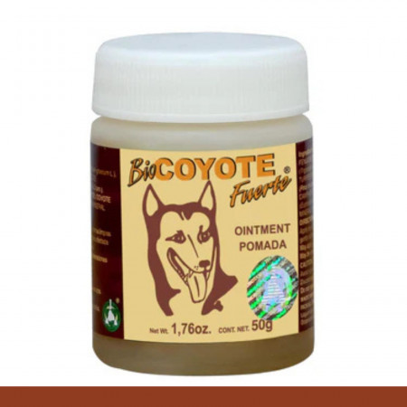 POMADA BIOCOYOTE FUERTE® HIERBA DE COYOTE, ALHOLVA POM.50g Clave:7513