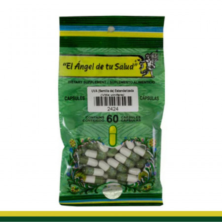 CAPS.D. SEMILLA DE UVA (Semilla de) Estandarizada BSA.60pz Clave:2424