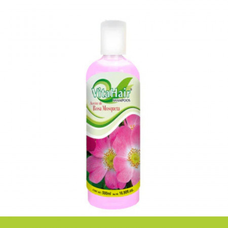 SHAMPOO M. VITAHAIR® ROSA MOSQUETA BOT.500ml Clave:8008