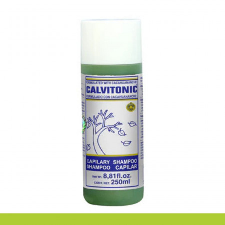SHAMPOO M. CALVITONIC® FORMULADO CON CACAHUANANCHE BOT.250ml Clave:8029