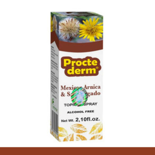 SPRAY TOP. PROCTEDERM® ARNICA Y SANGREGADO CJA.FCO.60ml Clave:8201