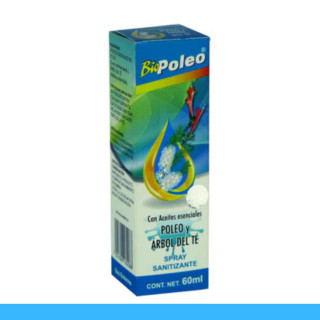 SPRAY SAN. BIOPOLEO® POLEO Y ARBOL DEL TE CJA.FCO.60ml Clave:8208