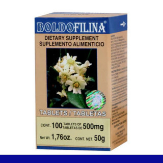 TABS. BOLDOFILINA® BOLDO COMPUESTO CJA.FCO.100pz Clave:8523