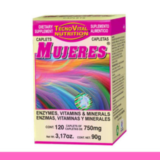 CAPLTS. MUJERES® ENZIMAS, VITAMINAS Y MINERALES CJA.FCO.120pz Clave:8526