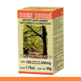 TABS. OBESICURE® CACHALOHUAL COMPUESTO CJA.FCO.100pz Clave:8539