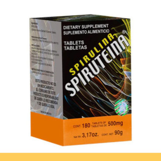 TABS. SPIRUTEINA® GLUTAMINA Y SPIRULINA CJA.FCO.180pz Clave:8540