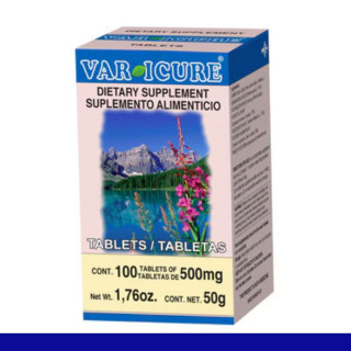TABS. VARICURE® UVA ROJA COMPUESTA CJA.FCO.100pz Clave:8541