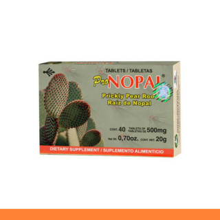 TABS. PRONOPAL® RAIZ DE NOPAL CJA.40pz Clave:8560