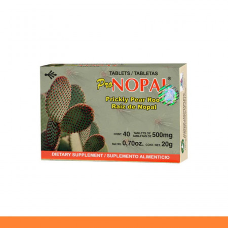 TABS. PRONOPAL® RAIZ DE NOPAL CJA.40pz Clave:8560