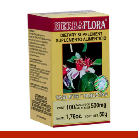 TABS. HERBAFLORA® CRAMERIA COMPUESTA CJA.FCO.100pz Clave:8562