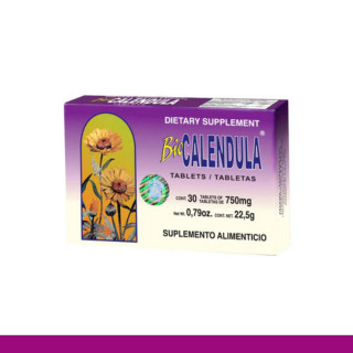 TABS. BIOCALENDULA® FLOR DE CALENDULA CJA.30pz Clave:8581