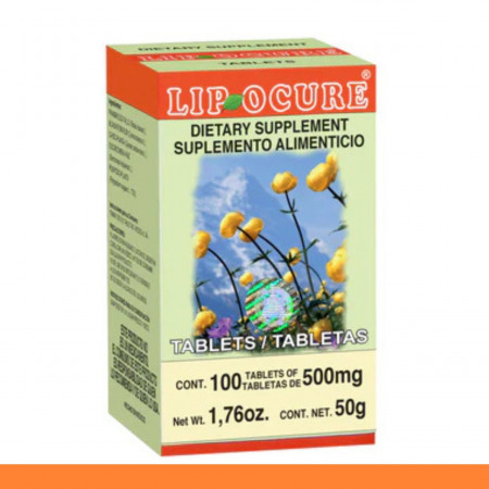 TABS. LIPOCURE® FRAMBUESO COMPUESTO CJA.FCO.100pz Clave:8587
