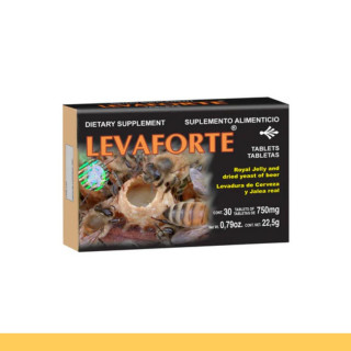 TABS. LEVAFORTE® LEVADURA DE CERVEZA Y JALEA REAL CJA.30pz Clave:8588