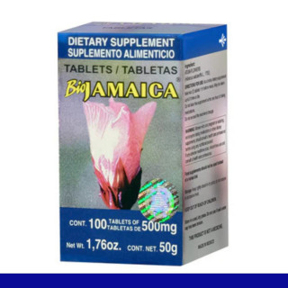 TABS. BIOJAMAICA® FLOR DE JAMAICA CJA.FCO.100pz Clave:8618