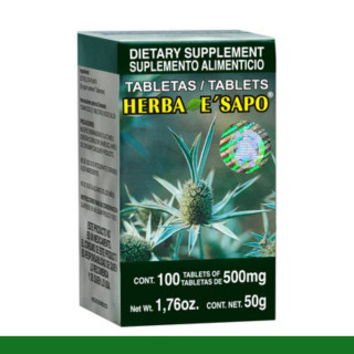 TABS. HERBA E' SAPO® HOJAS DE ESTRELLITA CJA.FCO.100pz Clave:8620