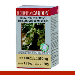 TABS. HERBACARDON® MALVA RUBIA COMPUESTA CJA.FCO.100pz Clave:8631