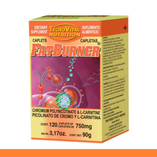 CAPLTS. FATBURNER® PICOLINATO DE CROMO Y L CARNITINA CJA.FCO.120pz Clave:8634