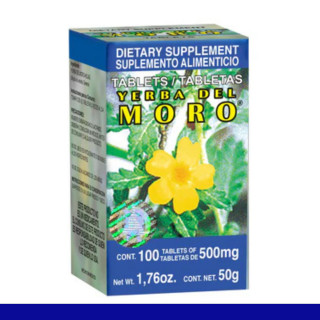 TABS. YERBA DEL MORO® YERBA DEL MORO CJA.FCO.100pz Clave:8639