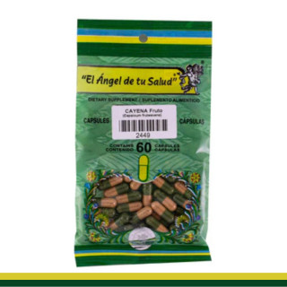 CAPS.D. CAYENA Fruto BSA.60pz Clave:2449