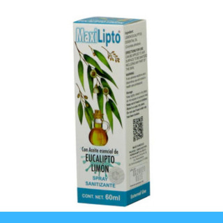 SPRAY SAN. MAXILIPTO® EUCALIPTO LIMON CJA.FCO.60ml Clave:8209