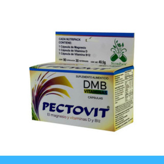 CAPS.D. PECTOVIT® MAGNESIO, VITAMINAS D Y B12 CJA.30x3pz Clave:2057