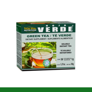 TE SOL. HOJA VERDE® TE VERDE CJA.36pz Clave:9020