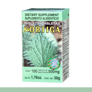 TABS. BIOORTIGA® ORTIGA DELGADA CJA.FCO.100pz Clave:8646