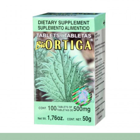 TABS. BIOORTIGA® ORTIGA DELGADA CJA.FCO.100pz Clave:8646