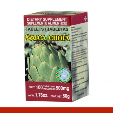 TABS. BIOALCACHOFA® ALCACIL CJA.FCO.100pz Clave:8651
