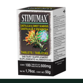 TABS. STIMUMAX® CASTILLEJA Y ESCABIOSA CJA.FCO.100pz Clave:8677