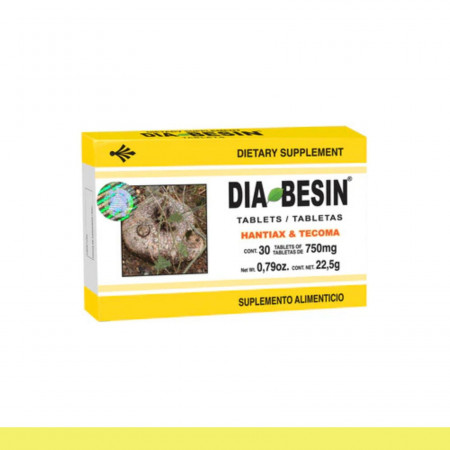 TABS. DIABESIN® HANTIAX Y TECOMA CJA.30pz Clave:8683