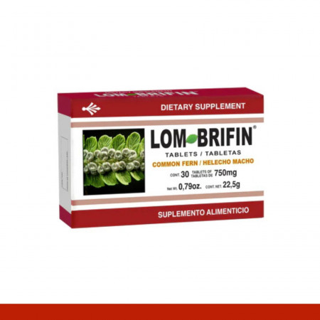 TABS. LOMBRIFIN® HELECHO MACHO CJA.30pz Clave:8687