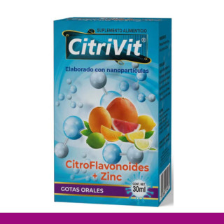 GOTAS OR. CITRIVIT® CITROFLAVONOIDES Y ZINC CJA.FCO.30ml Clave:3407