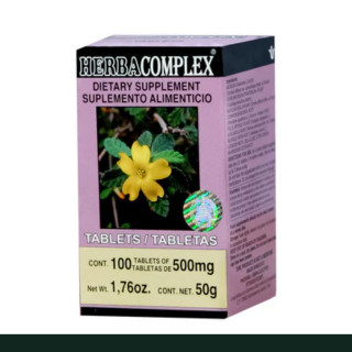 TABS. HERBACOMPLEX® DAMIANA COMPUESTA CJA.FCO.100pz Clave:8697