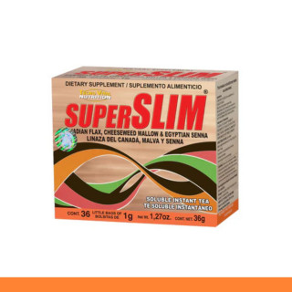 TE SOL. SUPERSLIM® LINAZA DEL CANADA, MALVA Y SENNA CJA.36pz Clave:9072