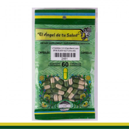 CAPS.D. ORTIGA con VITAMINA D3  BSA.60pz Clave:2461