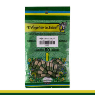 CAPS.D. TREBOL ROJO Flor C/T BSA.60pz Clave:2466