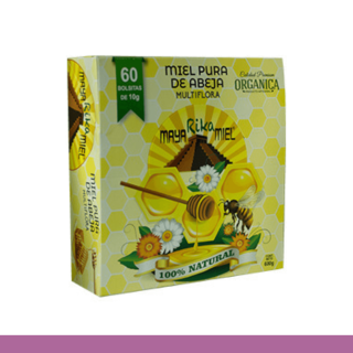 BOLSITAS MAYA RIKA MIEL® MIEL ORGANICA CJA.BSA.60x10g Clave:5111