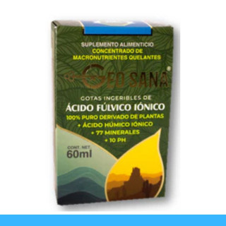 GOTAS OR. GEOSANA® ACIDO FULVICO IONICO CJA.FCO.60ml Clave:3740