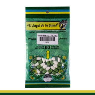 CAPS.D. COLAGENO con VITAMINA B8  BSA.60pz Clave:2468
