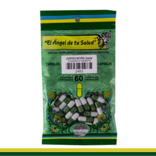 CAPS.D. LICOPODIO NATURAL Esporas BSA.60pz Clave:2483