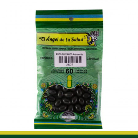 CAPS.B. ACIDO GLUTAMICO BSA.60pz Clave:2507