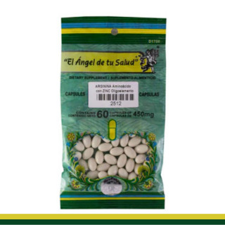 CAPS.B. ARGININA con ZINC  BSA.60pz Clave:2512