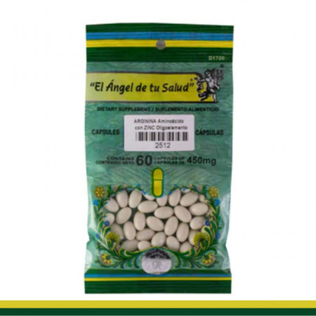 CAPS.B. ARGININA con ZINC  BSA.60pz Clave:2512