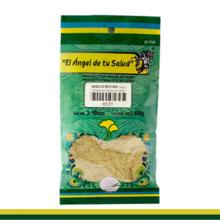 PVO. ANGELICA MEXICANA Raíz BSA.60g Clave:6531