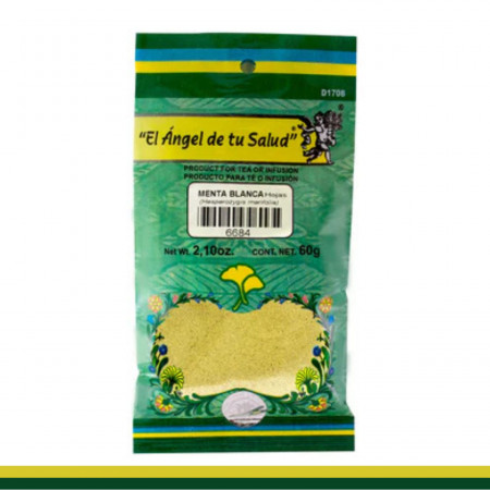 PVO. MENTA BLANCA Hojas BSA.60g Clave:6684