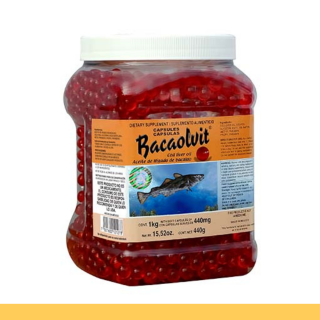 CAPS.B. BACAOLVIT® AC. HIGADO DE BACALAO FCO.1kg Clave:2127 CAPS.B. BACAOLVIT® AC. HIGADO DE BACALAO FCO.1kg Clave:2127