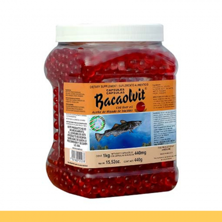 CAPS.B. BACAOLVIT® AC. HIGADO DE BACALAO FCO.1kg Clave:2127
